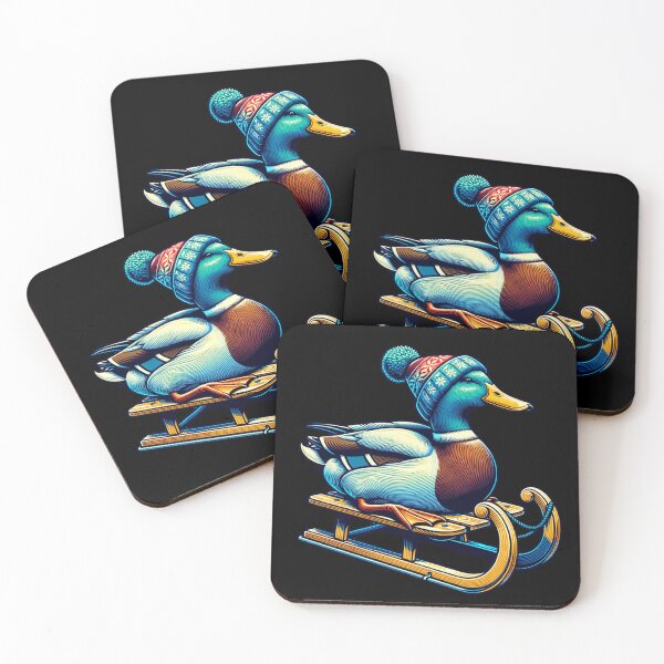 Item preview, Duck Christmas with Sleigh designed and sold by FunnyDsgn.