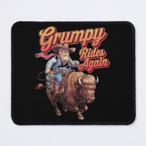 Artikelvorschau, Grumpy reitet wieder - Opa grumpy - Grumpy Cowboy - Oldie but grumpy - Grumpy forever - entworfen und verkauft von JansenGS.