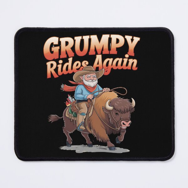 Item preview, Grumpy rides again - Grandpa grumpy - Grumpy cowboy - Oldie but grumpy - Grumpy forever -  designed and sold by JansenGS.