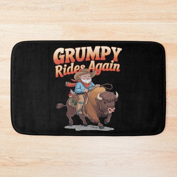 Item preview, Grumpy rides again - Grandpa grumpy - Grumpy cowboy - Oldie but grumpy - Grumpy forever -  designed and sold by JansenGS.