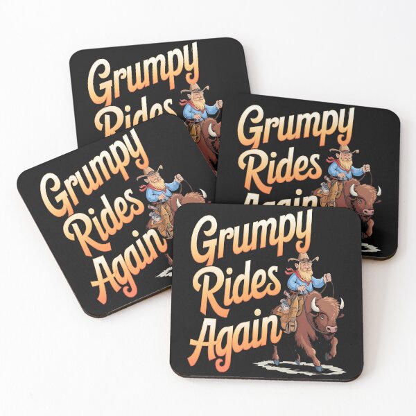 Item preview, Grumpy rides again - Grandpa grumpy - Grumpy cowboy - Oldie but grumpy - Grumpy forever -  designed and sold by JansenGS.