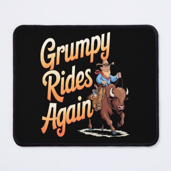 Item preview, Grumpy rides again - Grandpa grumpy - Grumpy cowboy - Oldie but grumpy - Grumpy forever - designed and sold by JansenGS.
