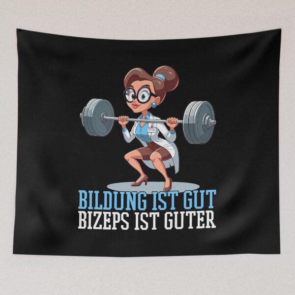 Item preview, Education Biceps Funny Gym Bodybuilding Woman Gift designed and sold by Pineapple-Tree.