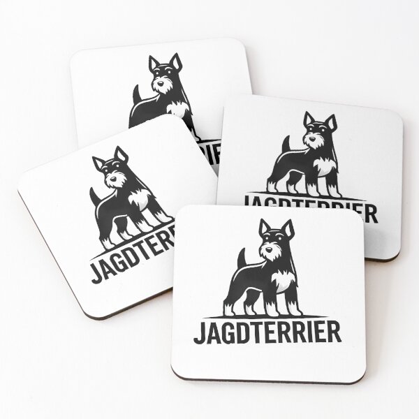 Item preview, Minimalist Black and White Jagdterrier designed and sold by ToxiCool.