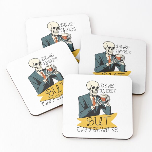 Item preview, Dead inside but caffeinated  designed and sold by portokalis.