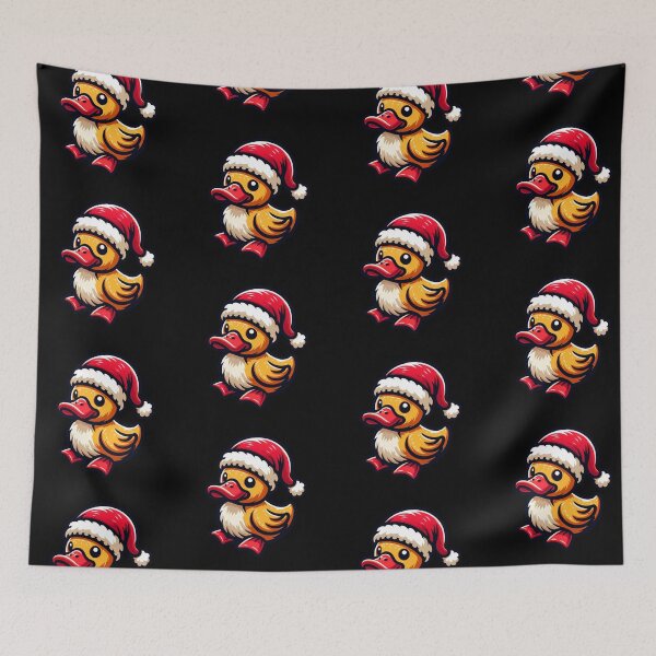 Item preview, Duck Christmas with Santa Hat designed and sold by FunnyDsgn.