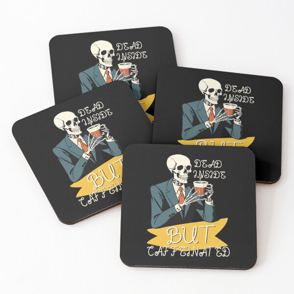 Item preview, Dead inside but caffeinated  designed and sold by portokalis.