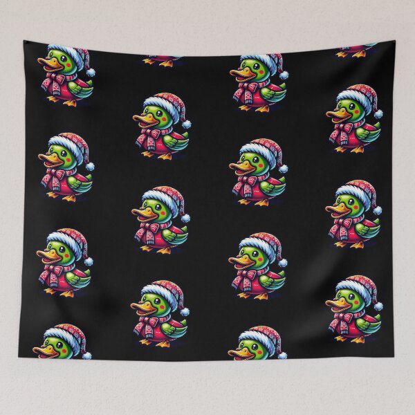 Item preview, Duck Christmas with Santa Hat designed and sold by FunnyDsgn.