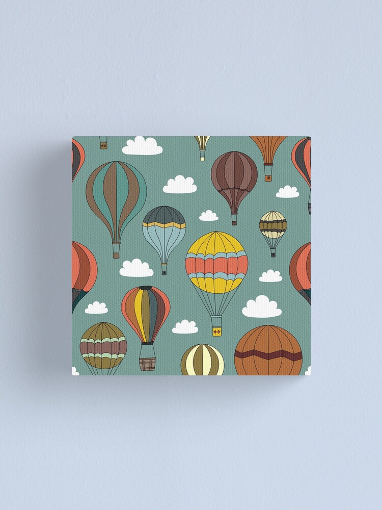 Alternate view of Vintage Hot Air Balloons Canvas Print