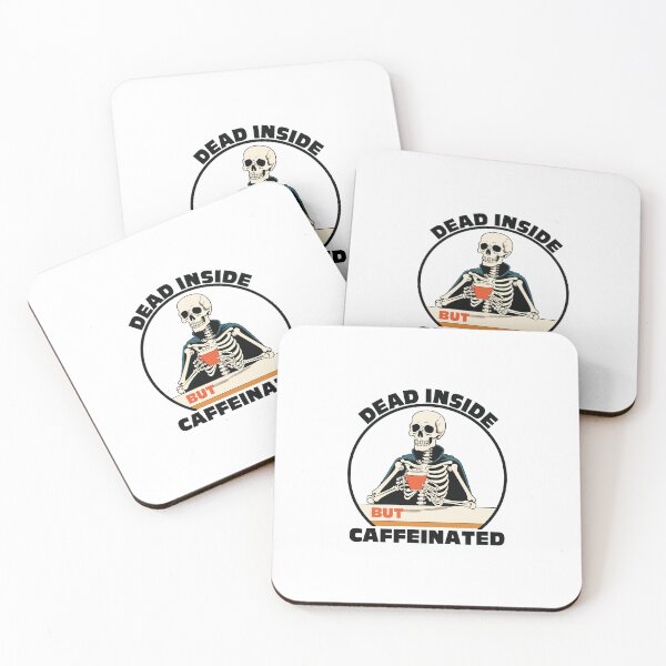 Item preview, Dead inside but caffeinated  designed and sold by portokalis.