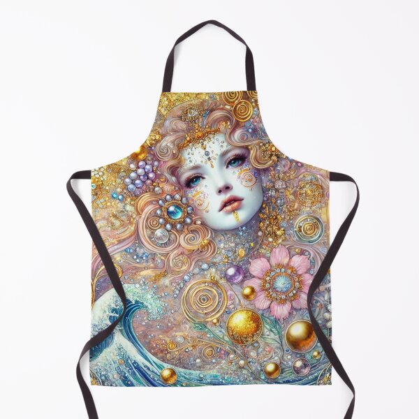 Item preview, Ethereal Goddess - Golden Fantasy Portrait Art designed and sold by Yves Artico.