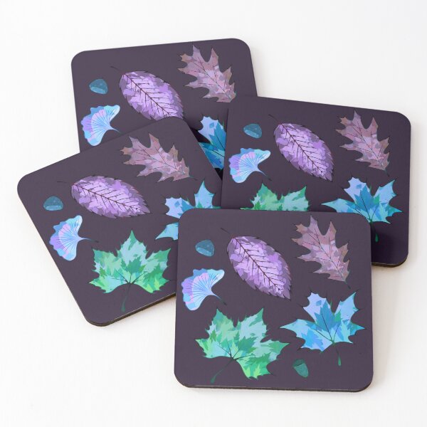 Item preview, vibrant autumn / blue purple colors - dark designed and sold by doveydotdraws.