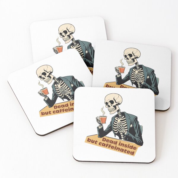 Item preview, Dead inside but caffeinated  designed and sold by portokalis.