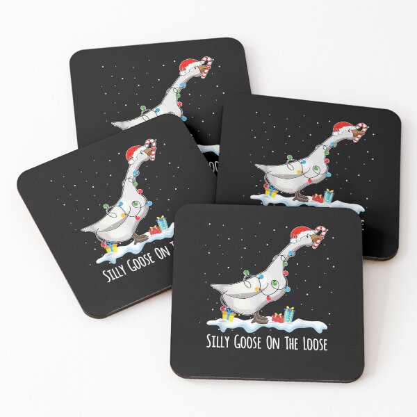 Item preview, Festive "Silly Goose On The Loose" Holiday Art designed and sold by nor-my.