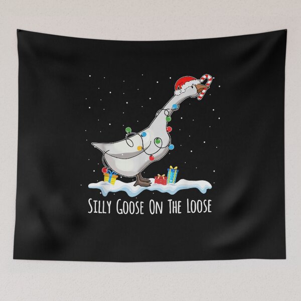 Item preview, Festive "Silly Goose On The Loose" Holiday Art designed and sold by nor-my.