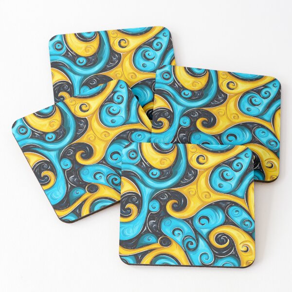 Item preview, New Zealand Māori Paua Pattern Koru Design 199 designed and sold by GrinGalore.