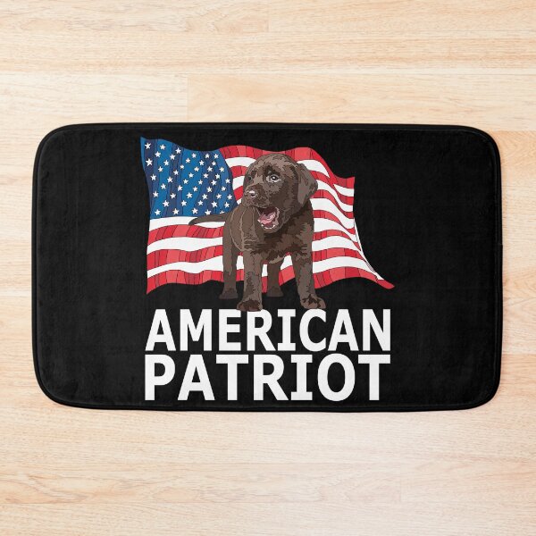 Item preview, American Patriot Chocolate Lab Dog Lover designed and sold by Just-Arts-4U.