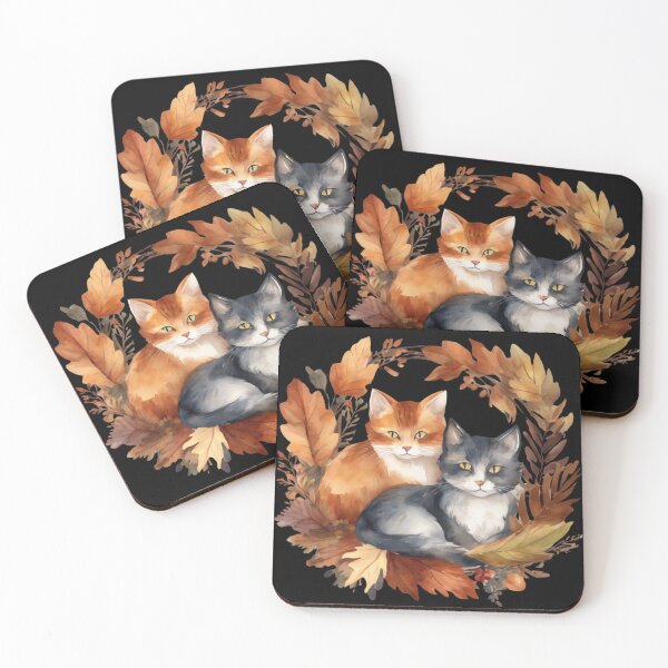 Item preview, Feline Fall - gifts for Fall Lover designed and sold by FurrFunPrints.