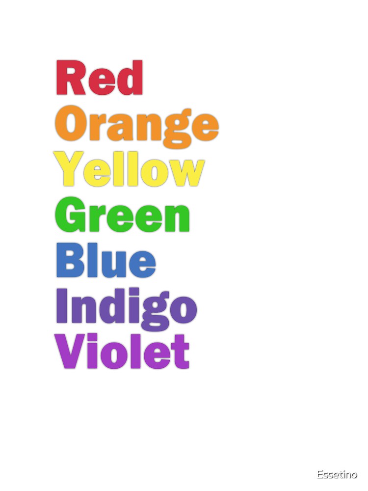 Colors of the Rainbow in English! 