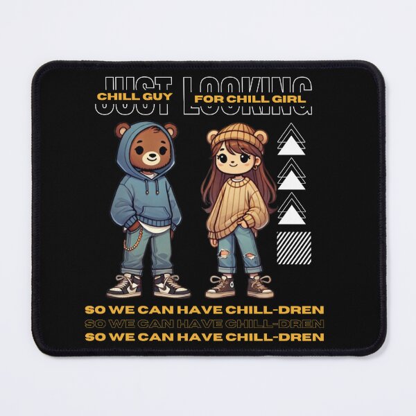 Item preview, Chill Guy and Chill Girl designed and sold by VibeOasis.