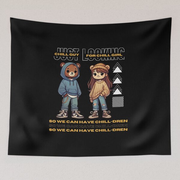 Item preview, Chill Guy and Chill Girl designed and sold by VibeOasis.