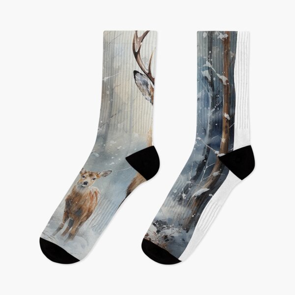 Item preview, Winter Serenity: Wildlife in Frozen Forest designed and sold by Piotrek0001.