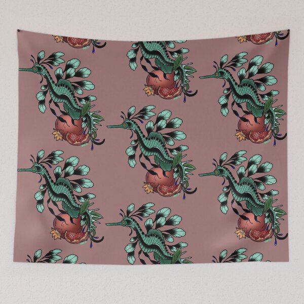 Item preview, Seahorse & Poms designed and sold by WinglessCrowArt.