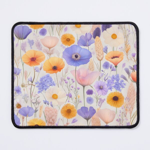 Item preview, Summer Meadow in Pastel - Wildflowers Watercolor Pattern designed and sold by MindKunst.