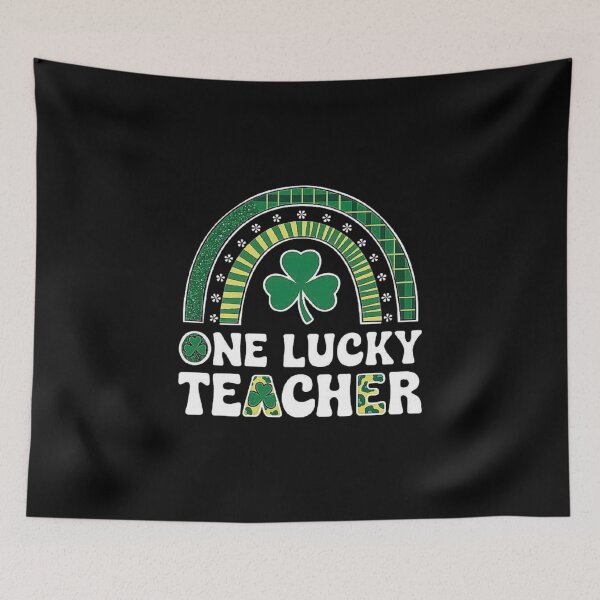 Item preview, One Lucky Teacher Rainbow: St. Patrick’s Day Clover Design designed and sold by love3617.
