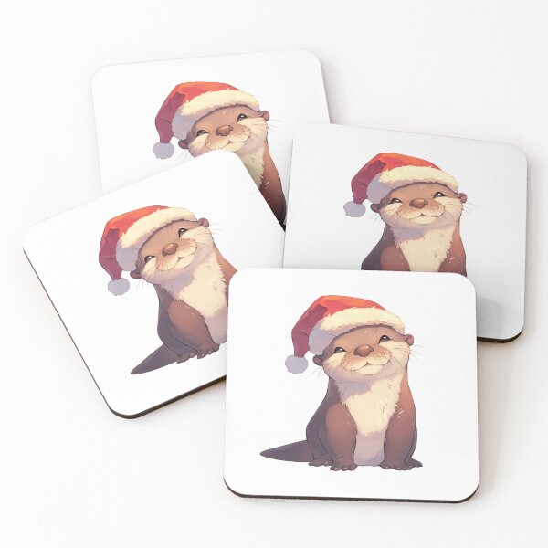 Item preview, Your cute happy friend christmas otter designed and sold by PatternFly.