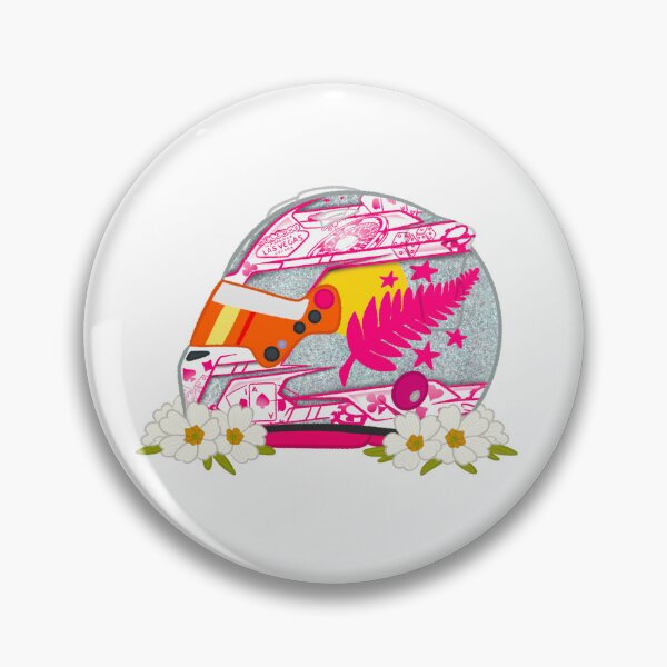 Item preview, Liam Lawson 2024 Las Vegas Helmet With Flowers  designed and sold by OriDraws.