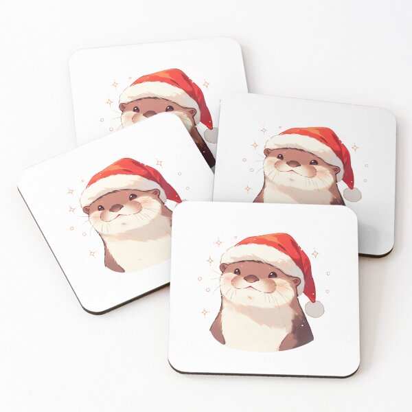 Item preview, Your cute happy friend christmas otter designed and sold by PatternFly.