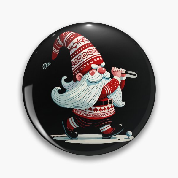 Item preview, Golfspieler Gnome Weihnachtlicher Golfer Elf designed and sold by LuminOrb.