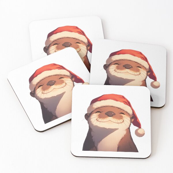 Item preview, Your cute happy friend christmas otter designed and sold by PatternFly.