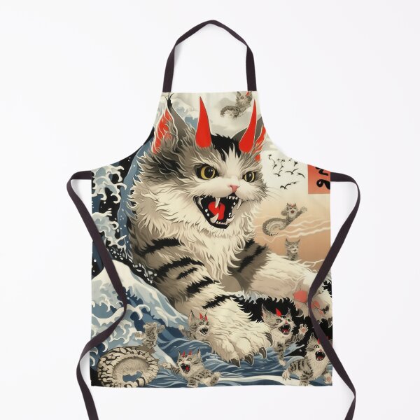 Item preview, Catzilla Cat Japanese Art Funny Cat Gifts For Men Women Kid designed and sold by VISIONARTIST.