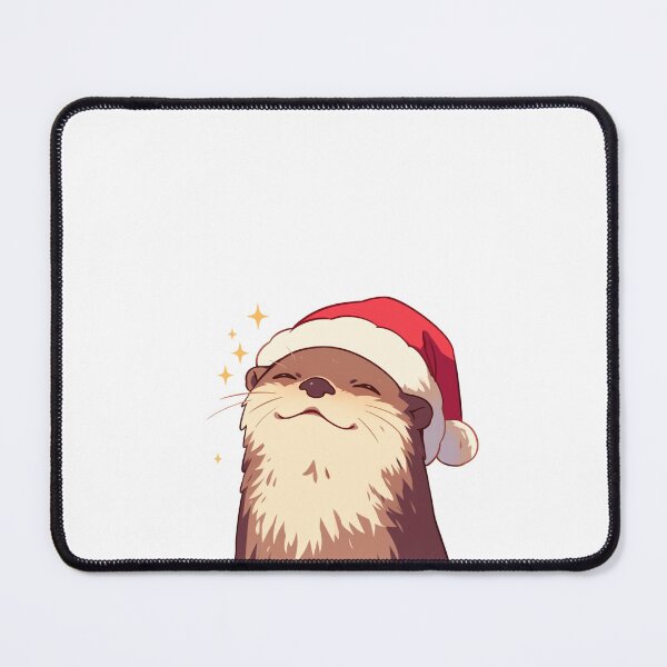Item preview, Your cute happy friend christmas otter designed and sold by PatternFly.