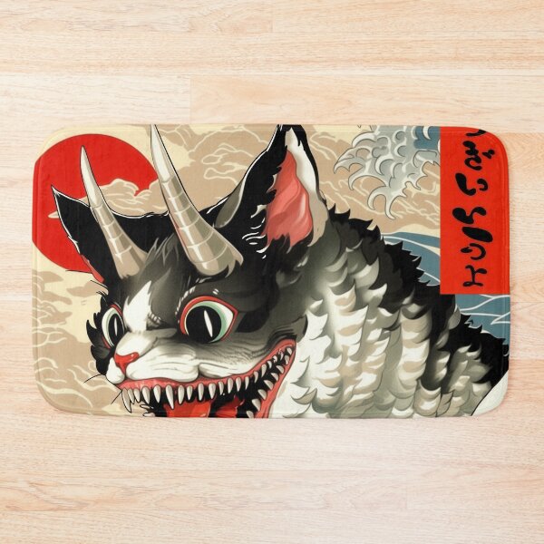 Item preview, Catzilla Cat Japanese Art Funny Cat Gifts For Men Women Kid  designed and sold by VISIONARTIST.
