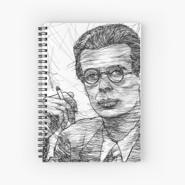 Item preview, ALDOUS HUXLEY - ink portrait .1 designed and sold by lautir.