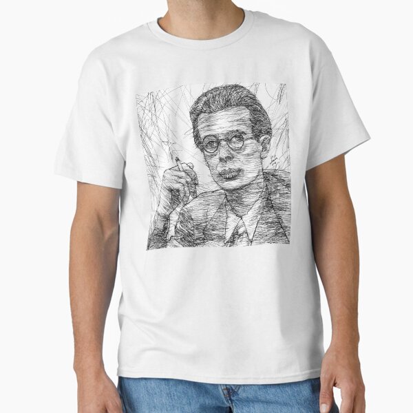 Item preview, ALDOUS HUXLEY - ink portrait .1 designed and sold by lautir.