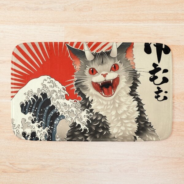 Item preview, Catzilla Cat Japanese Art Funny Cat Gifts For Men Women Kid  designed and sold by VISIONARTIST.