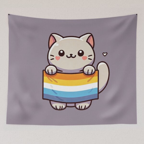 Item preview, Aroace cat designed and sold by Murza.