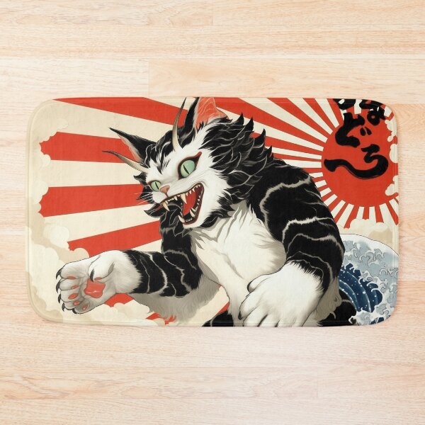 Item preview, Catzilla Cat Japanese Art Funny Cat Gifts For Men Women Kid  designed and sold by VISIONARTIST.