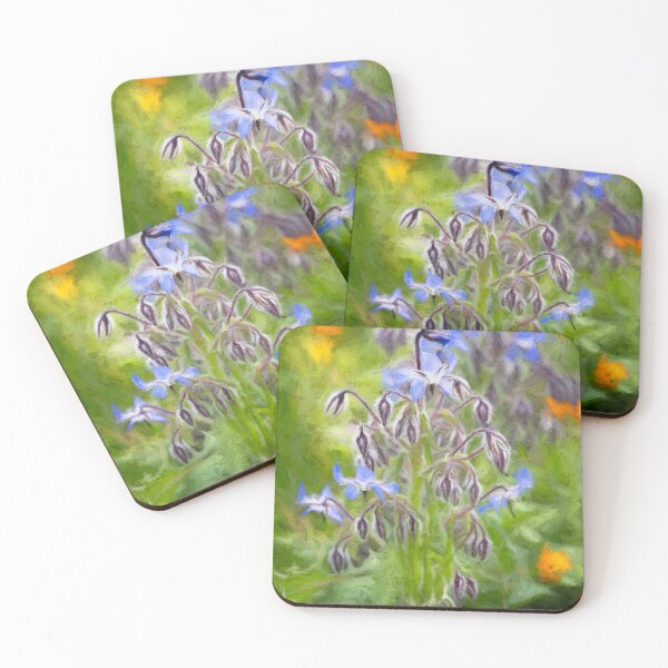 Item preview, Blue Borage Sicily designed and sold by PhotoArt by Joan Carroll.