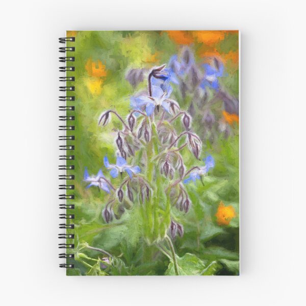 Item preview, Blue Borage Sicily designed and sold by PhotoArt by Joan Carroll.