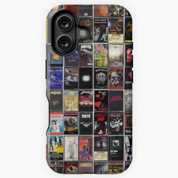 Aperçu de l'œuvre La meilleure musique métal de tous les temps - Album cassette vintage créée et vendue par Mr Mustard Prints.