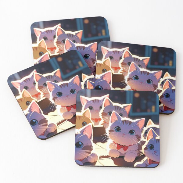 Item preview, Cute cats and kittens in anime  designed and sold by Infinityspark.