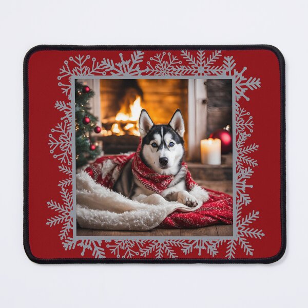 Item preview, Husky CHRISTMAS TIME, Christmas Time, Dog Christmas, xmas, Husky,  designed and sold by GOLDENGARDENART.