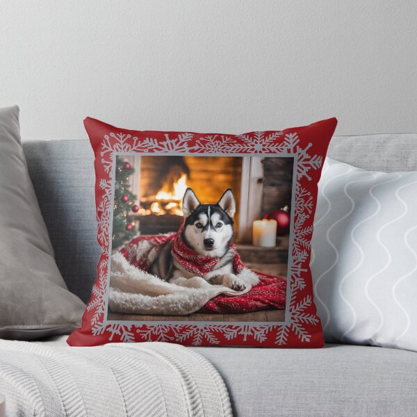 Item preview, Husky CHRISTMAS TIME, Christmas Time, Dog Christmas, xmas, Husky,  designed and sold by GOLDENGARDENART.