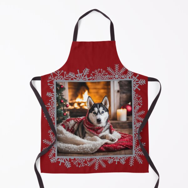 Item preview, Husky CHRISTMAS TIME, Christmas Time, Dog Christmas, xmas, Husky, designed and sold by GOLDENGARDENART.