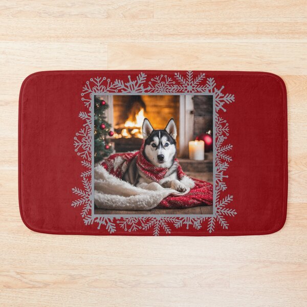 Item preview, Husky CHRISTMAS TIME, Christmas Time, Dog Christmas, xmas, Husky,  designed and sold by GOLDENGARDENART.